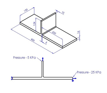 آموزش تحلیل اتصال ورق جوش خورده در نرم افزار آباکوس